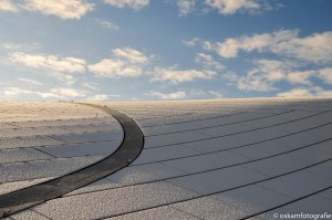 architectuurfotografie dak station arnhem kleur wit