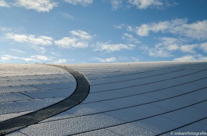 architectuurfotografie dak station arnhem kleur 